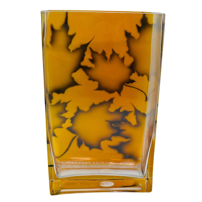Nybro Maple Burning Leafs Vase