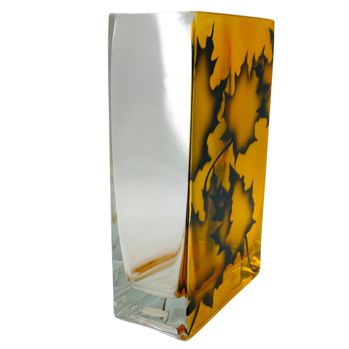 Nybro Maple Burning Leafs Vase