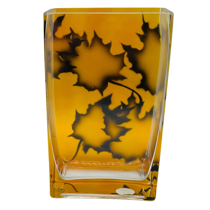 Nybro Maple Burning Leafs Vase