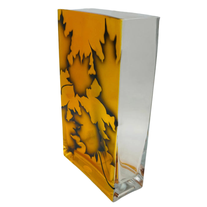 Nybro Maple Burning Leafs Vase