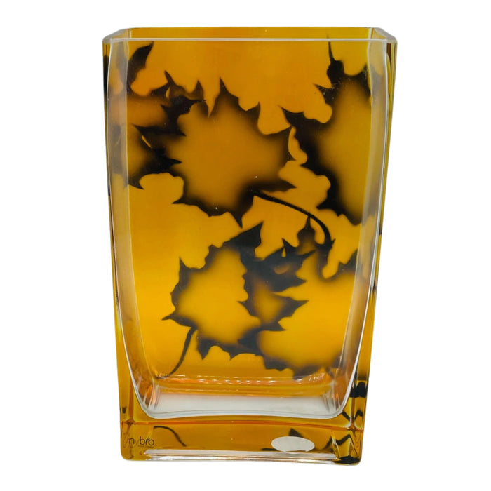 Nybro Maple Burning Leafs Vase