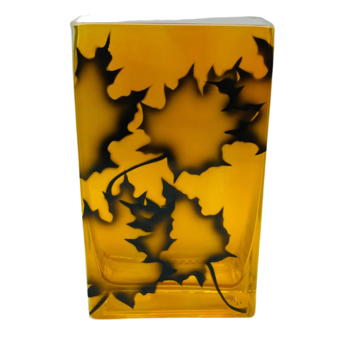 Nybro Maple Burning Leafs Vase