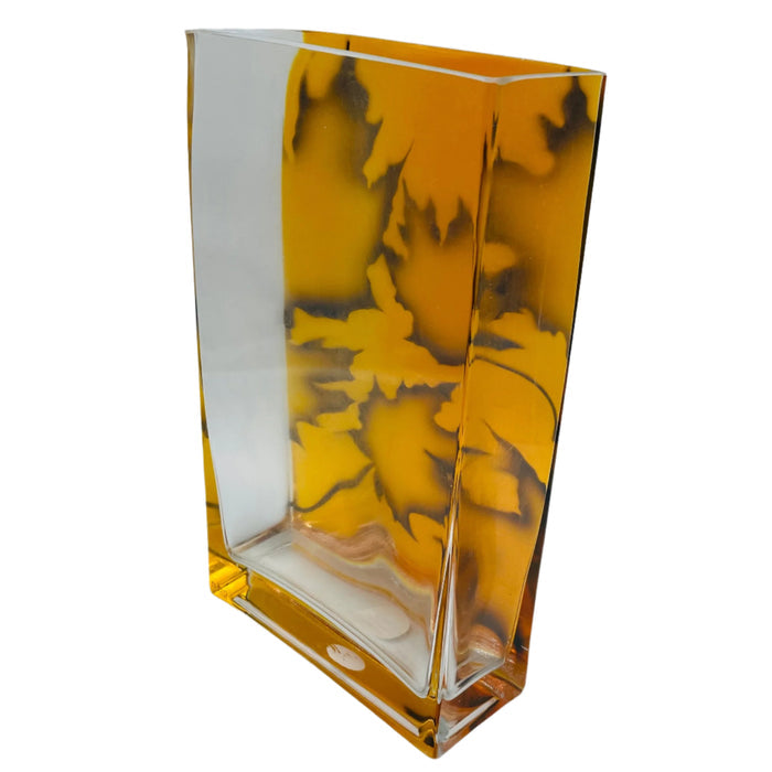 Nybro Maple Burning Leafs Vase