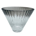 Nybro Optica Glass Votive Candle holder - Rök Smoke