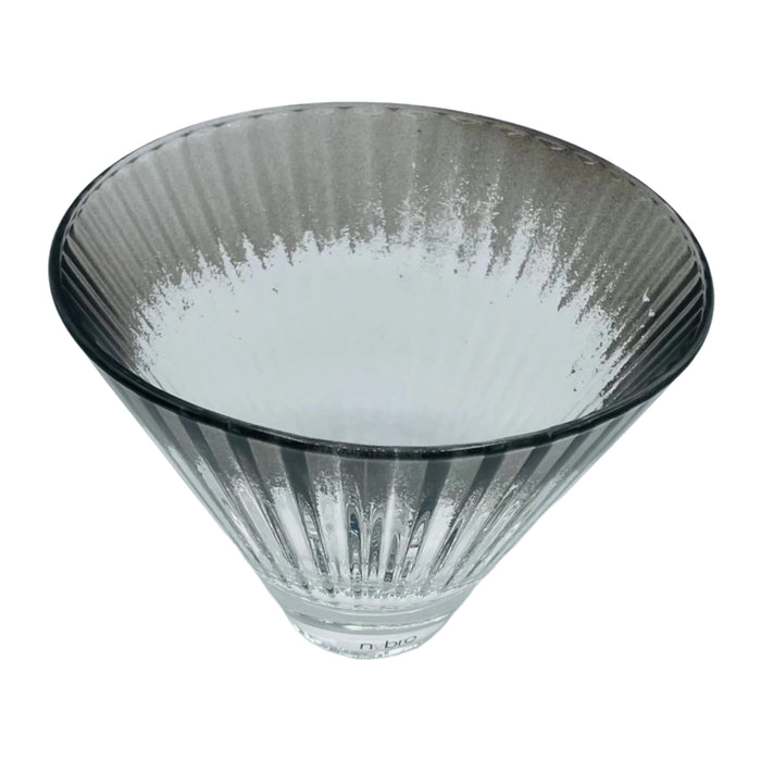Nybro Optica Glass Votive Candle holder - Rök Smoke