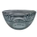 Nybro Spiro Black Glass bowl