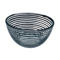 Nybro Spiro Black Glass bowl