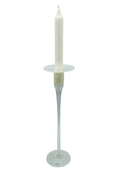 Nybro Spiro Glass Candle holder - White 14"