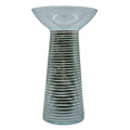Nybro Spiro Silver/White Glass Vase