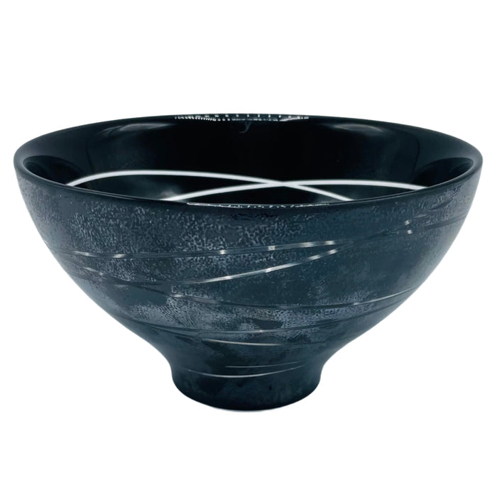 Nybro Trazzel Glass Bowl - Black