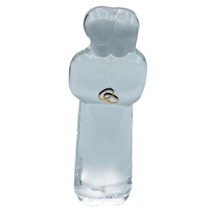 Nybro Wedding Glass Block Figurine