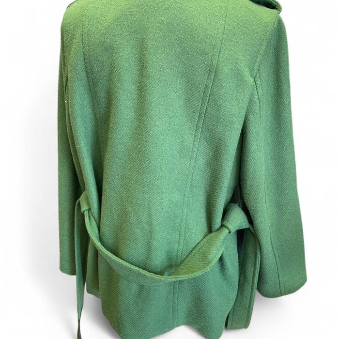 Old navy green wool coat
