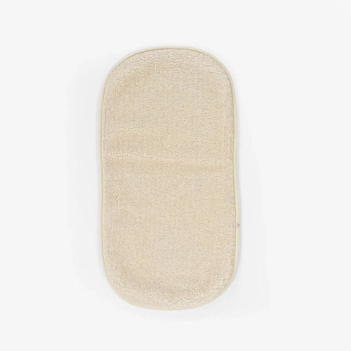 Onderlegger voor kinderwagen / reiswieg - Merinowol - natural
