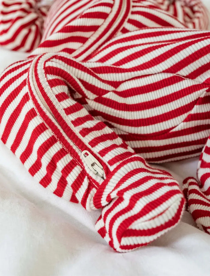 onesie 2-pack - Red stripe/off white red detail