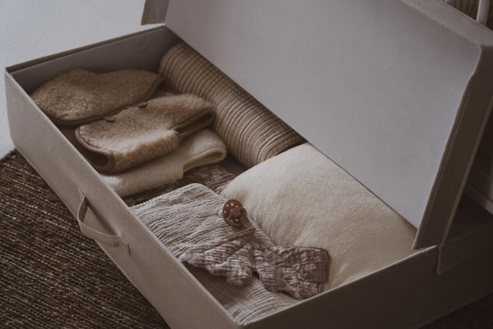 Opberglade – Linnen Grijs-Beige