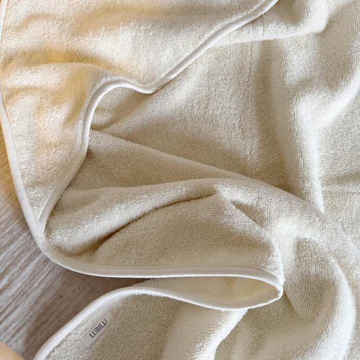 Organic Hooded Towel Creme
