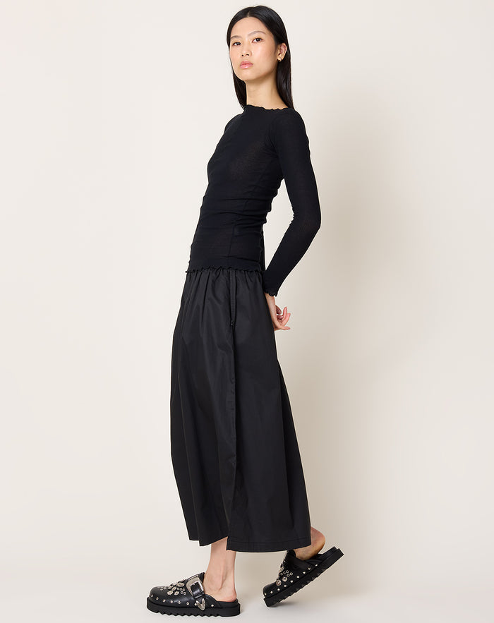 Baserange Pama Long Sleeve Tee in Black