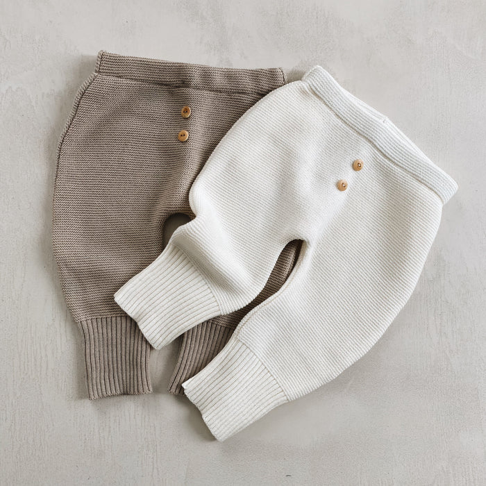 Pants style CRAWLERS - ecru