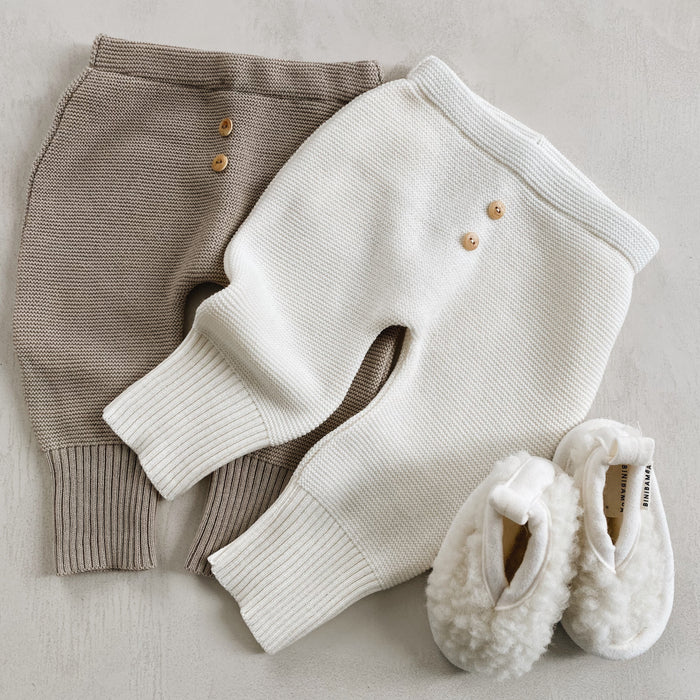Pants style CRAWLERS - ecru