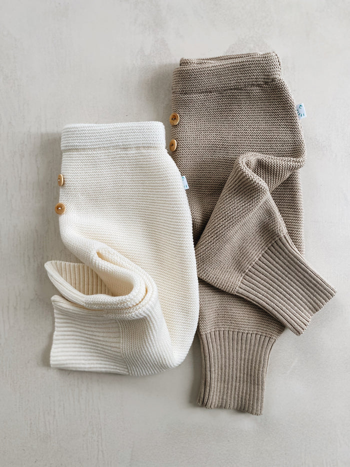 Pants style CRAWLERS - ecru