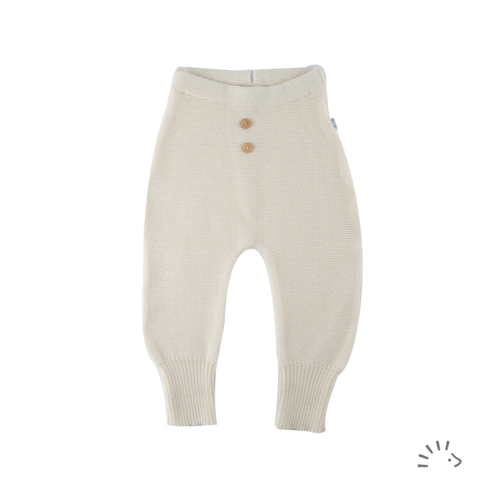 Pants style CRAWLERS - ecru