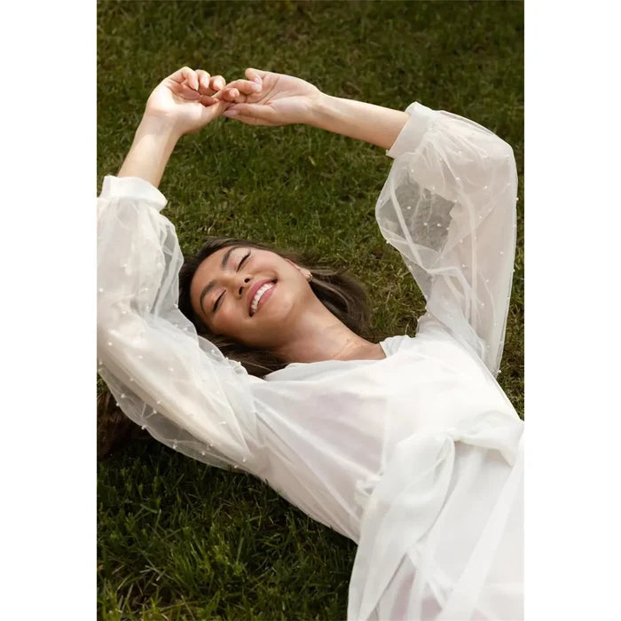 Pearl Cover Up in Ivory - Romantiques