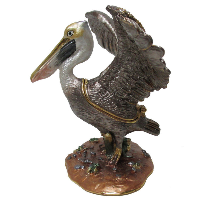 Pelican Jeweled Trinket Box Austrian Crystals