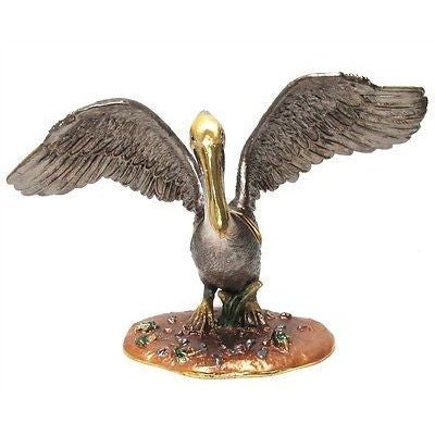 Pelican Jeweled Trinket Box Austrian Crystals