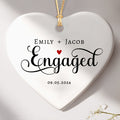 Personalized Engaged Christmas Ornament | Just Engaged Ornament
