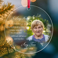 Personalized Memorial Christmas Ornaments | Those We Love Don’t Go Away Acrylic Memorial Ornament With Custom Photo