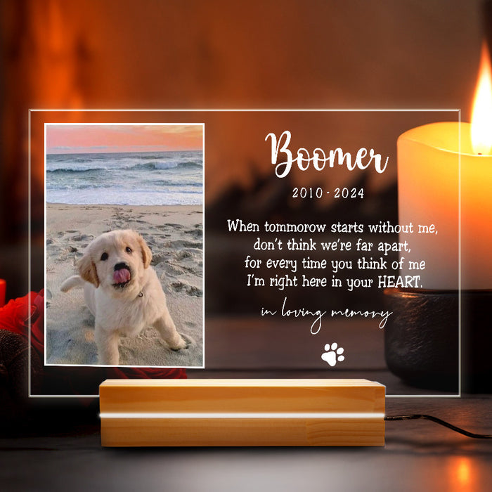 Pet Loss Gifts | When Tomorrow Starts Without Me Plaque