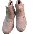Pink and white nike