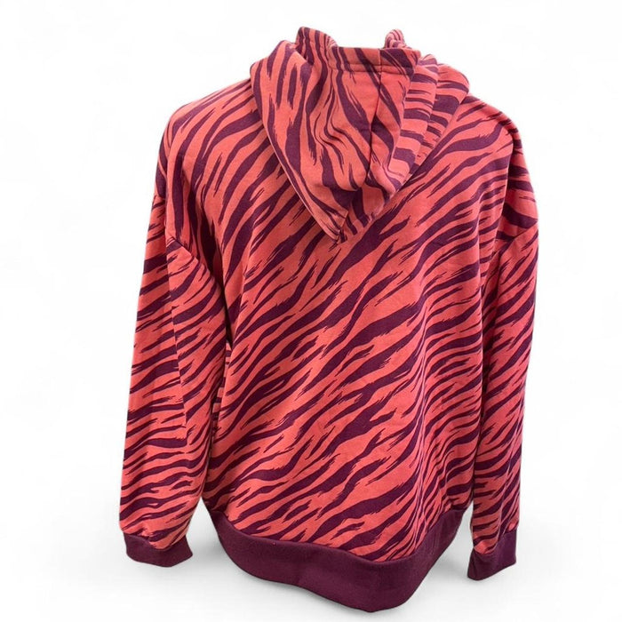 Pink purple zebra print hoodie