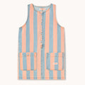Pink Stripes Denim Dress - KIDS