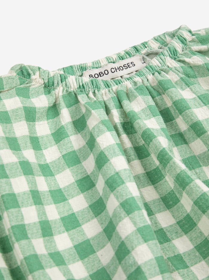 Pixel Sugar Beet vichy woven blouse - BABY