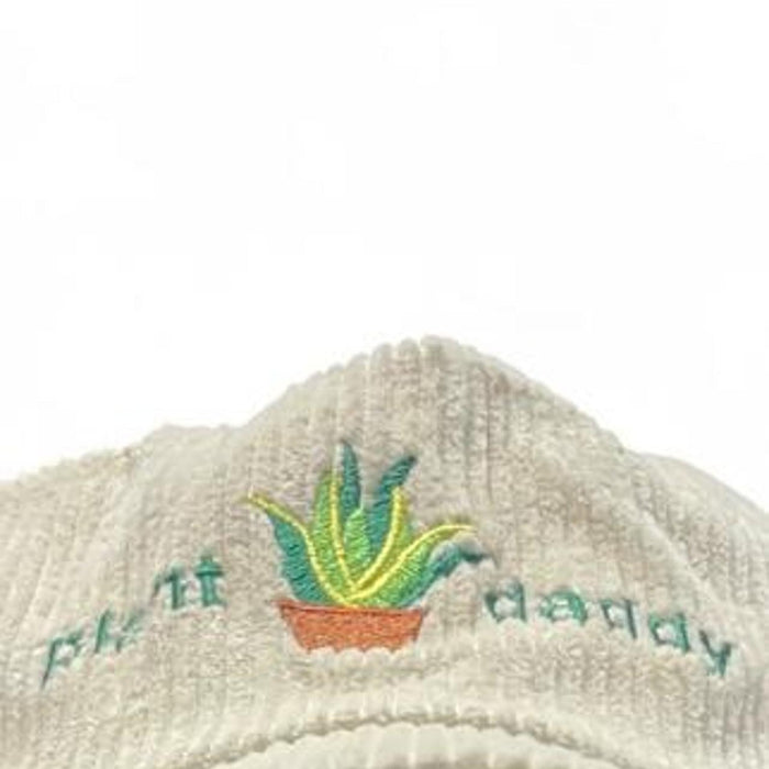 Plant daddy cream corduroy cap