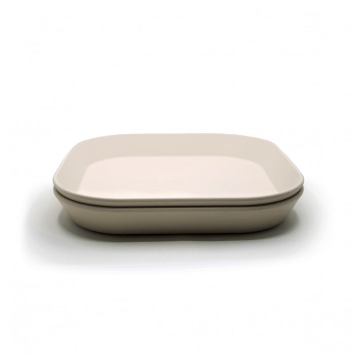 PLATES SQUARE- ivory