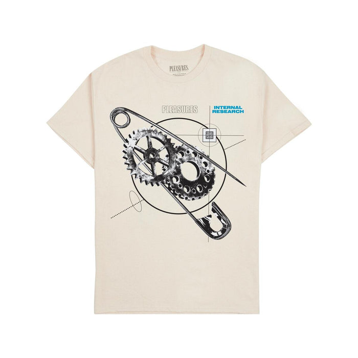 PLEASURES RESEARCH T-SHIRT  - NATURAL