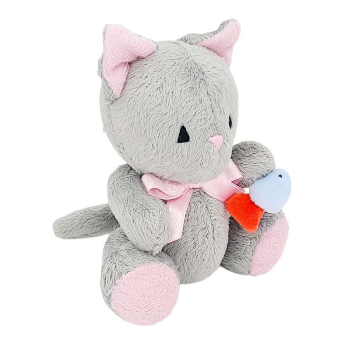 Plush - Gray Cat with Fish by Frank and Bubby