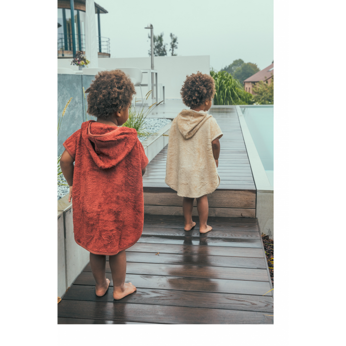 PONCHO - 2-4y - Sunrise Orange