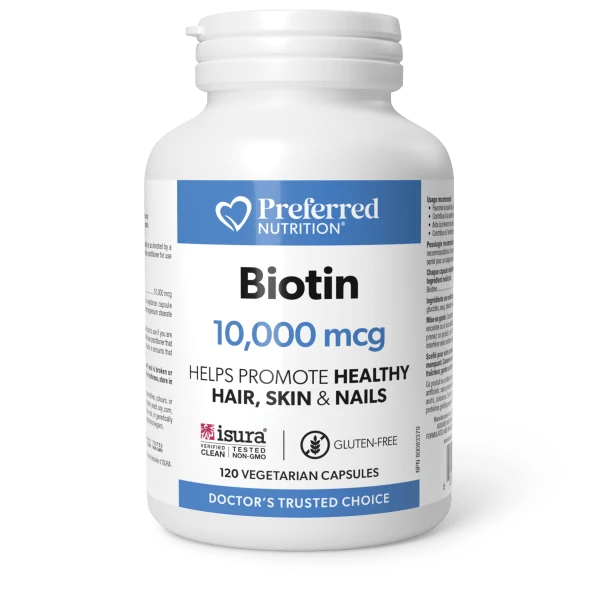 Preferred Nutrition: Biotin 10,000 mcg