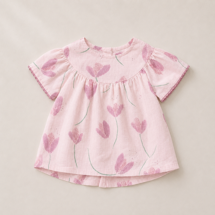PRINTED WOVEN TUNIC - BABY