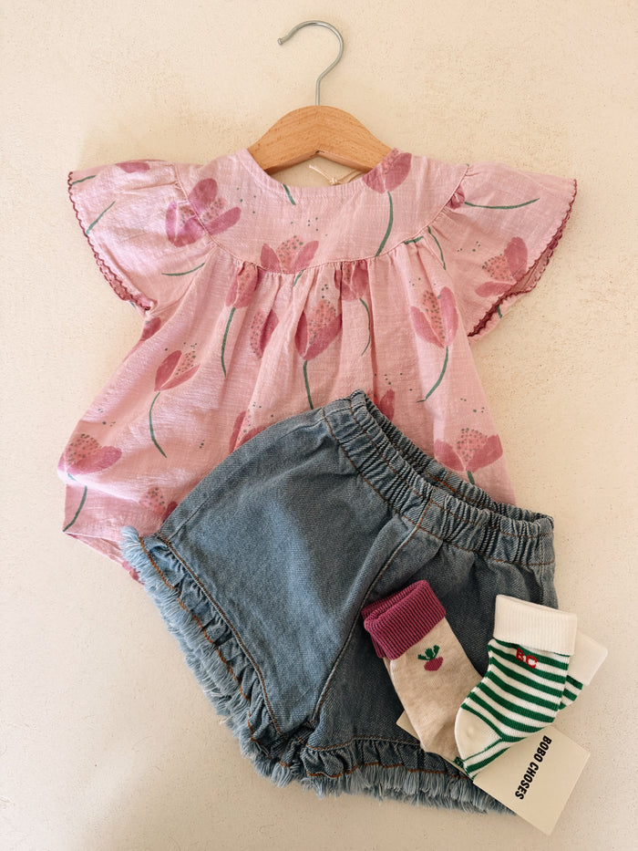 PRINTED WOVEN TUNIC - BABY