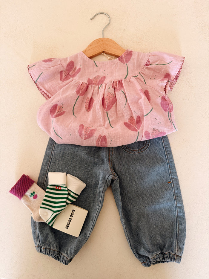 PRINTED WOVEN TUNIC - BABY