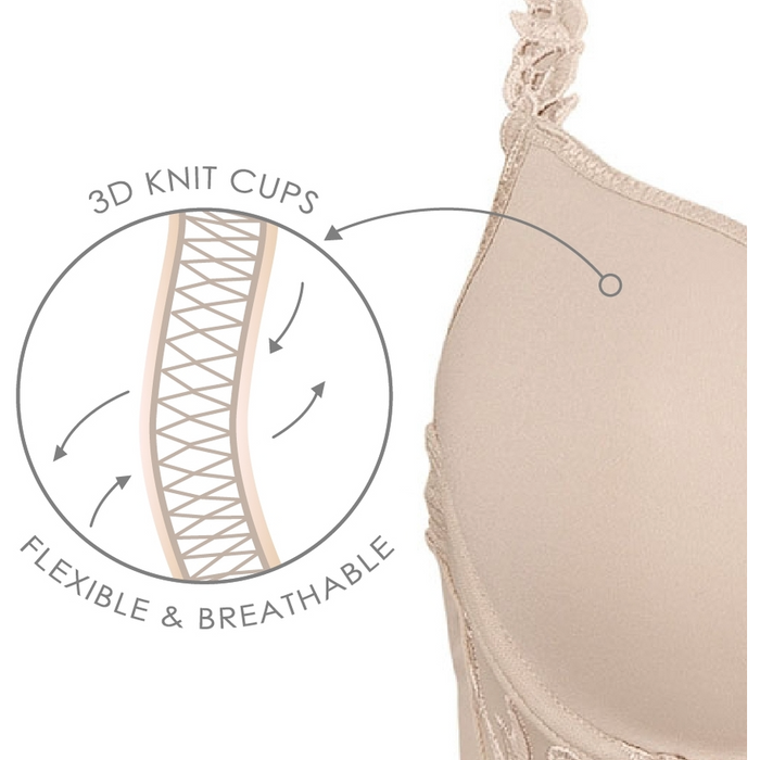 Promesse 3D T-Shirt Bra With Lace