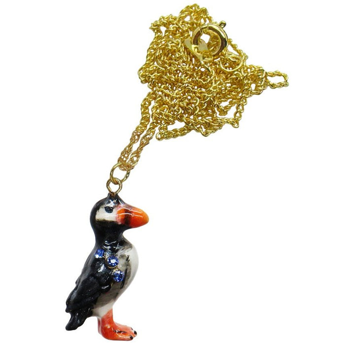 Puffin Jeweled Trinket Box Austrian Crystals