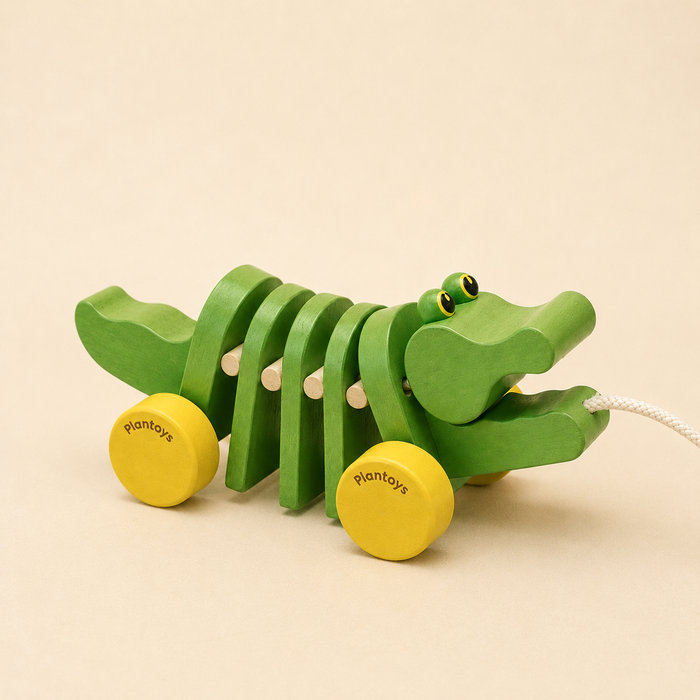 PULL TOY DANCING ALLIGATOR