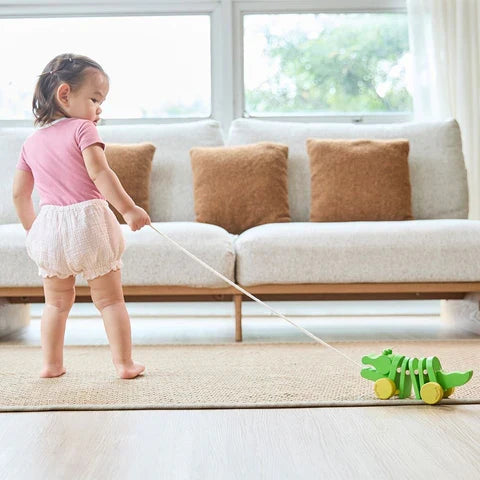 PULL TOY DANCING ALLIGATOR