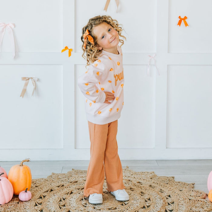 Pumpkin Stitch Patch Sweatshirt + Spice Flare Legging