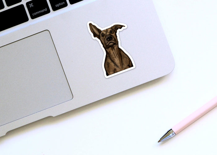 PinkPolish Design Stickers "Puppy Concern" Vinyl Die Cut Sticker